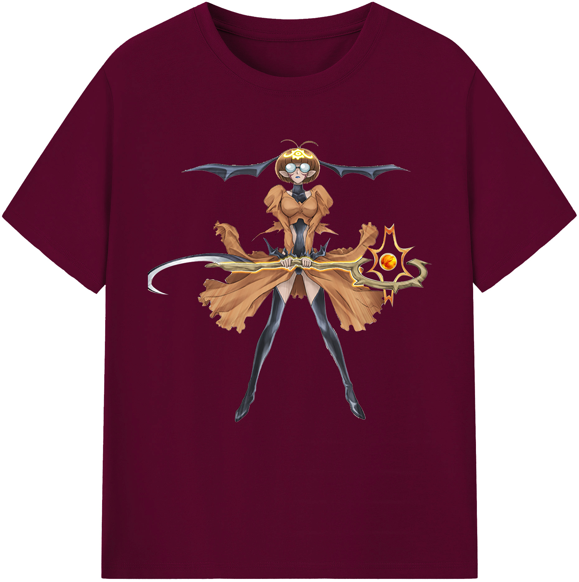 （画像用） 遊☆戯☆王 Yu-Gi-Oh! レディースカジュアルプリントTシャツ（綿100％）